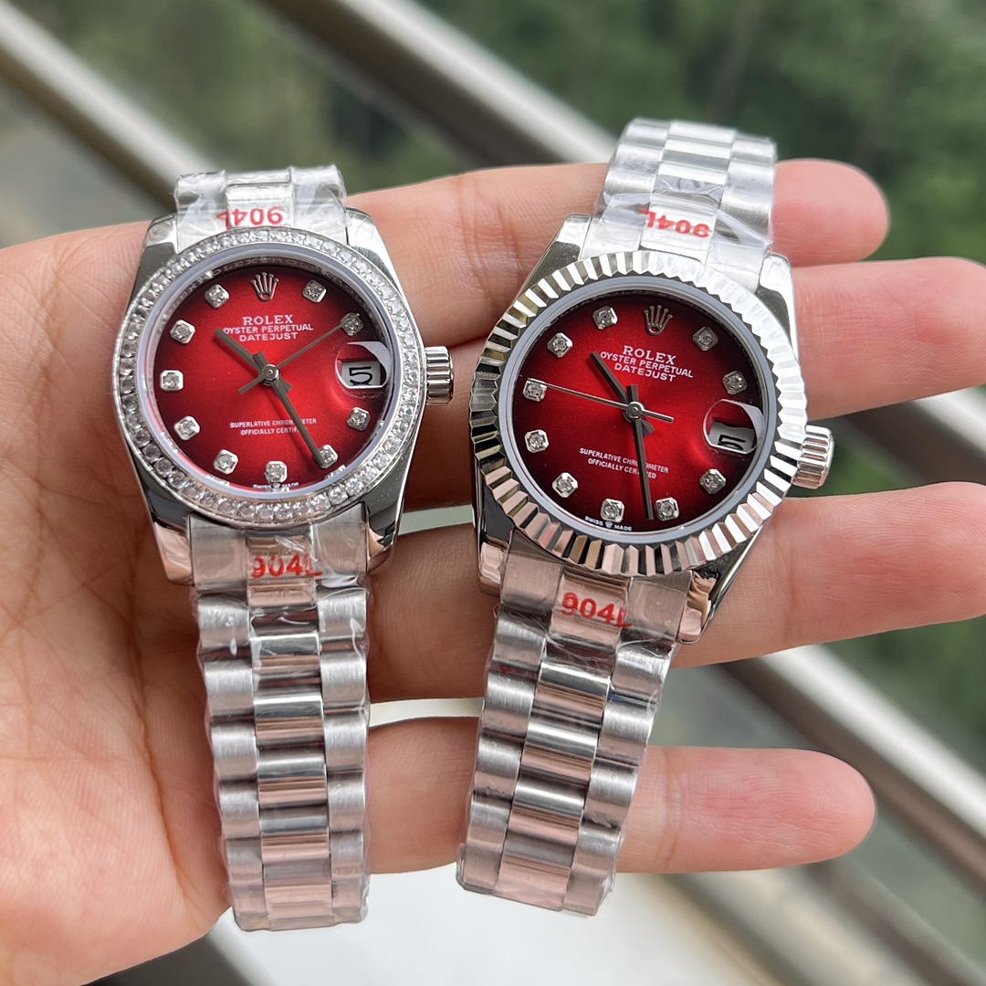 Rolex Datejust 31 mm Rotverlauf Replica Horloge