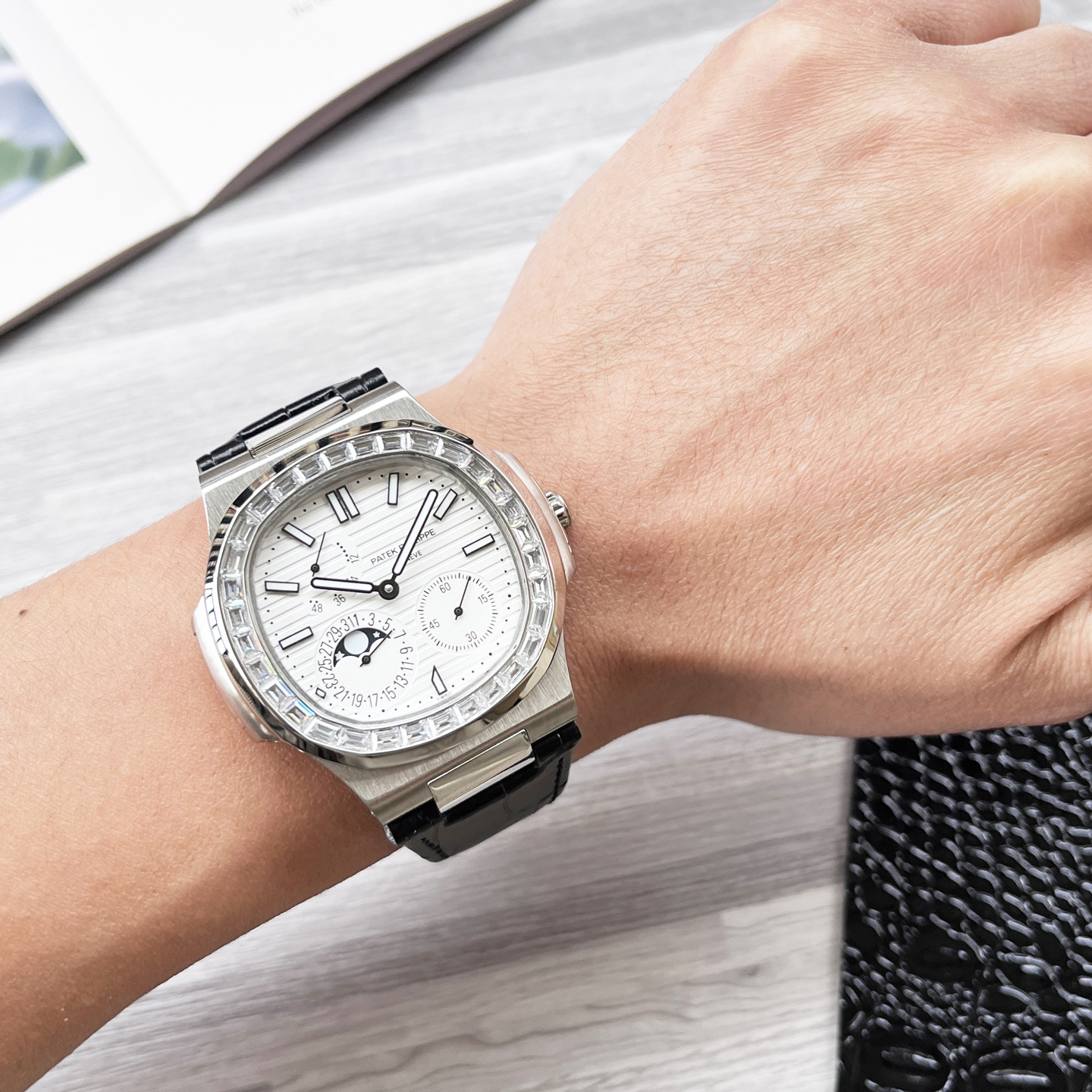 Patek Philippe Nautilus 40 mm, Gangreserve Replica Horloge