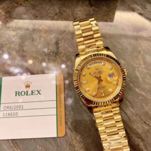 Rolex Datejust 41 mm Gouden Diamanten wijzerplaat Replica Horloge